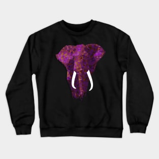 Geometric Firey Elephant Crewneck Sweatshirt